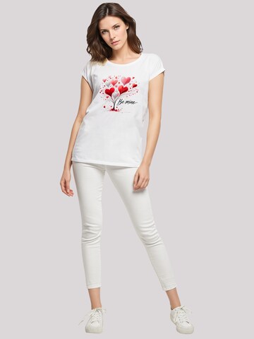 F4NT4STIC T-Shirt 'Herzbaum Be Mine!' in Weiß