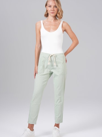 Baggy Jean M.O.D MIRACLE OF DENIM en vert : devant