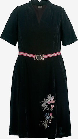 Ulla Popken Dress in Black: front