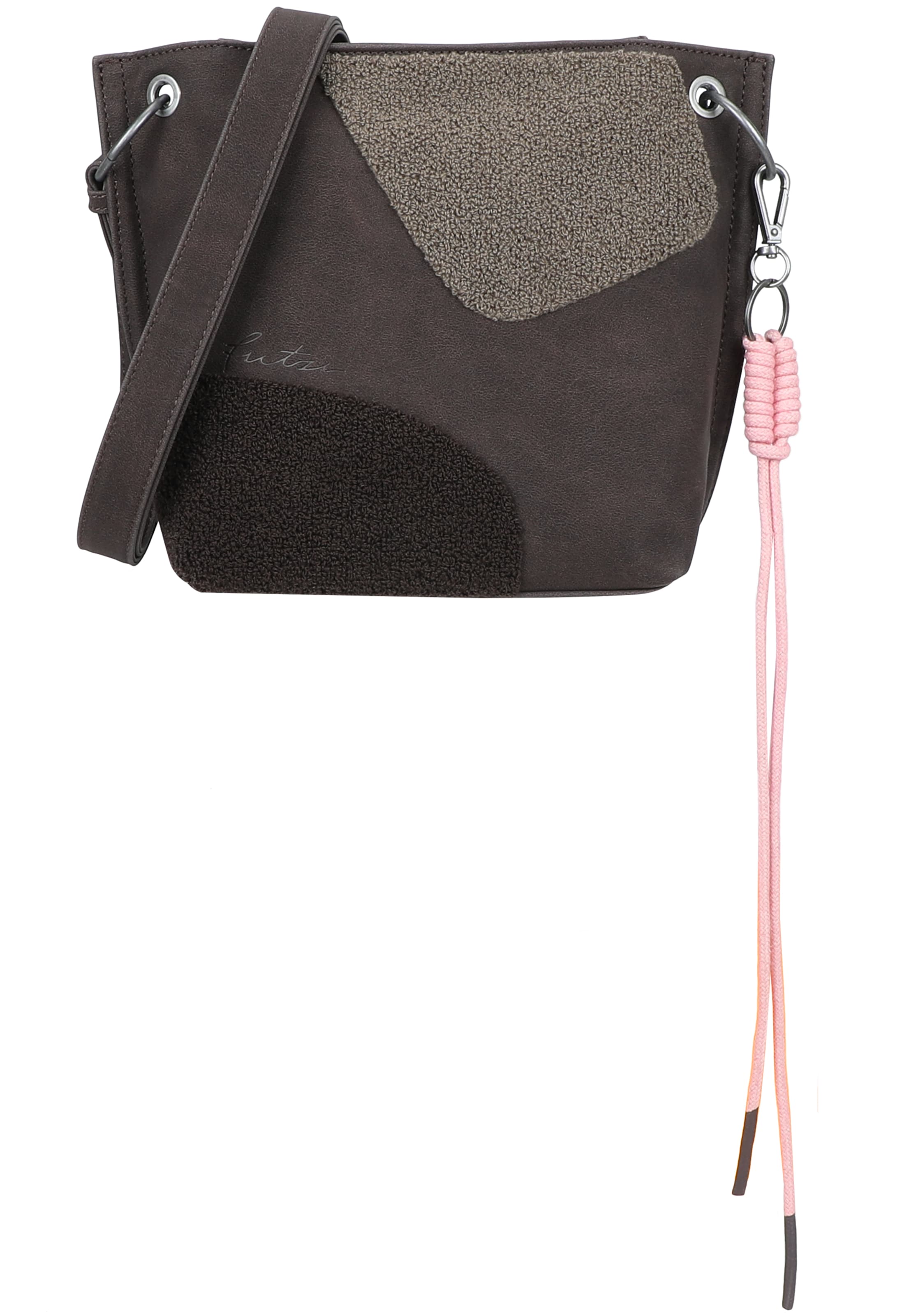 Fritzi aus Preußen Schoudertas 'Fritzi03 Limited Happy Flocked Jive' in Grijs: voorkant