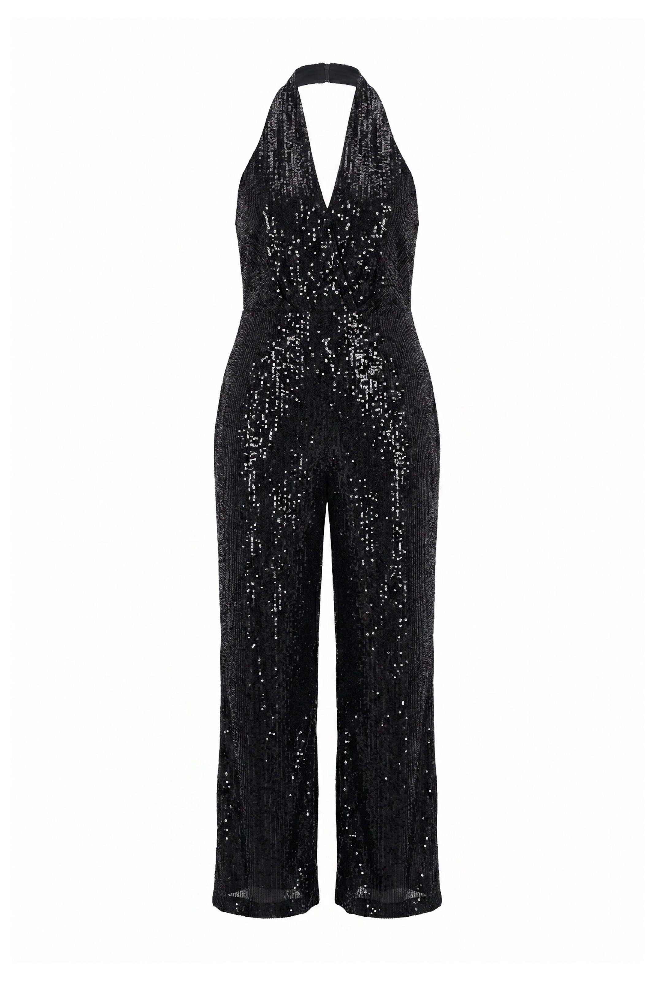Ulla Popken Jumpsuit in Zwart: voorkant