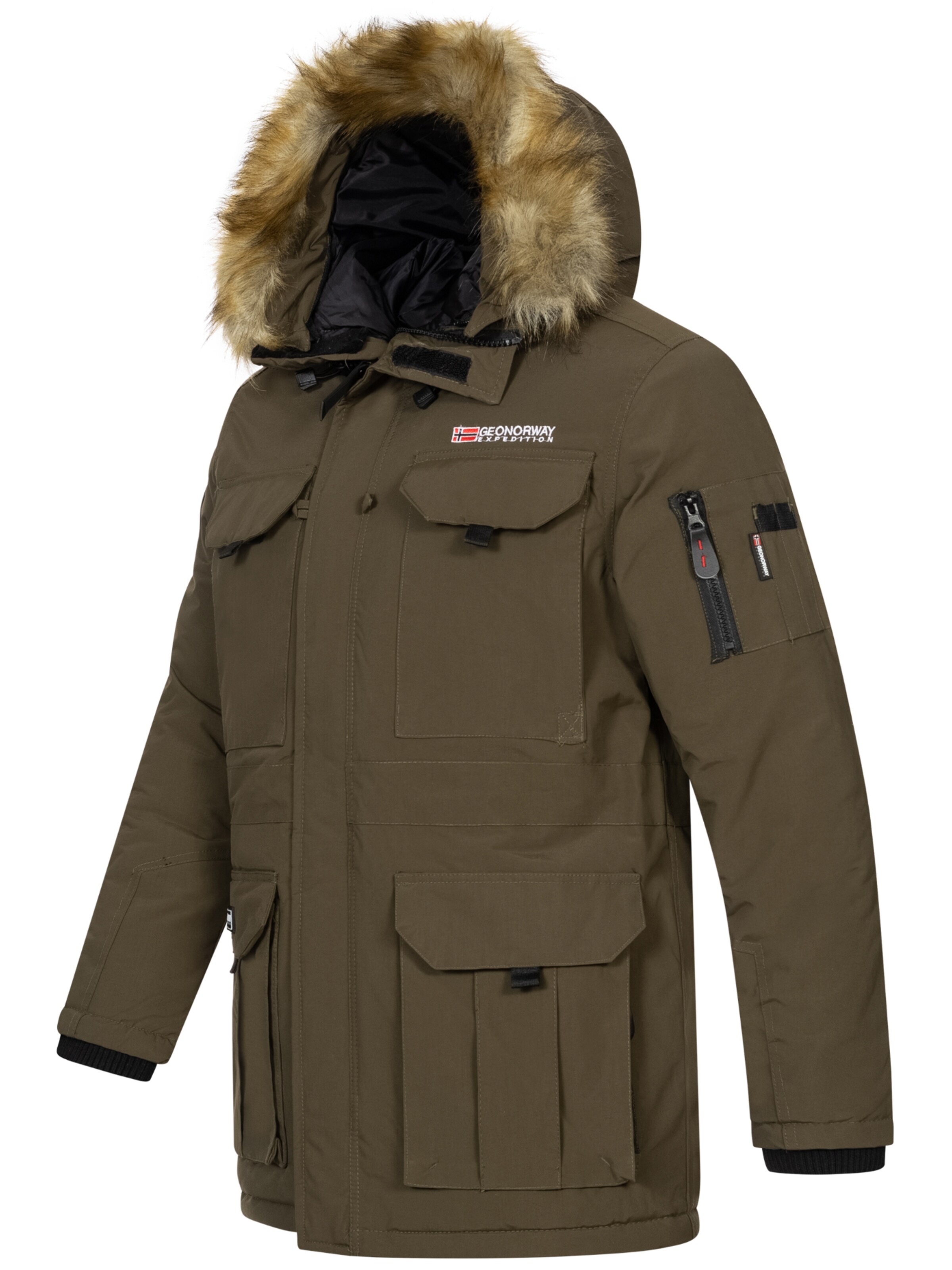 Geo Norway Winter Parka in Green