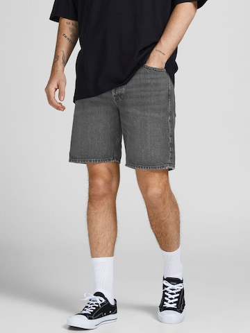 JACK & JONES - Regular Calças de ganga 'Chris' em cinzento: frente