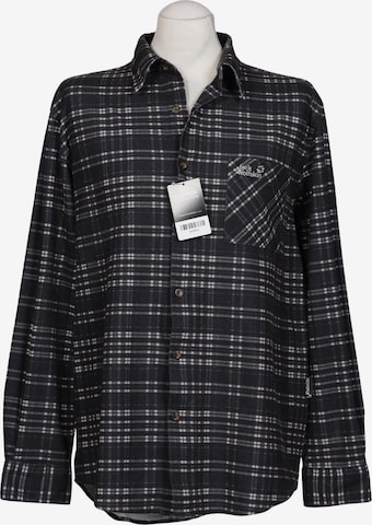 JACK WOLFSKIN Hemd L in Schwarz: Vorderseite