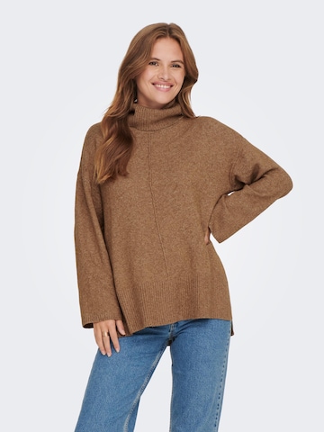 ONLY Pullover 'RICA' in Braun: predná strana