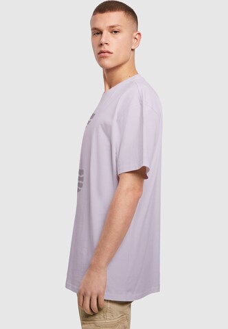 Merchcode Shirt 'Abstract Waves' in Lila