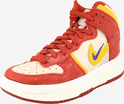 Nike Sportswear Σνίκερ ψηλό 'DUNK HIGH UP' σε κρεμ / μπλε / κίτρινο / κόκκινο, Άποψη προϊόντος