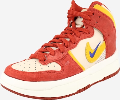 Nike Sportswear Visoke tenisice 'DUNK HIGH UP' u boja pijeska / plava / žuta / crvena, Pregled proizvoda
