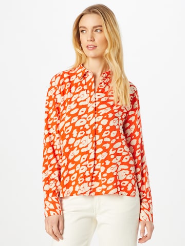 ICHI Blouse 'IHAVALI' in Oranje: voorkant