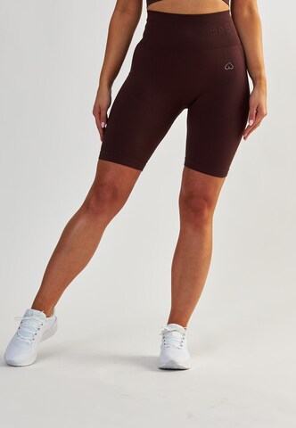 BeShaped Regular Sportbroek in Bruin: voorkant