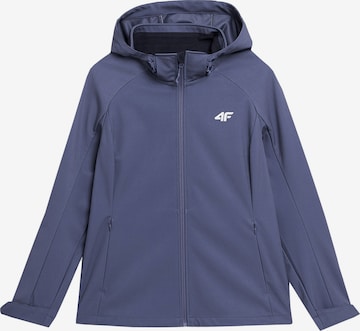 Veste outdoor 4F en bleu : devant