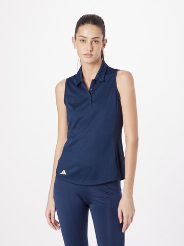 ADIDAS GOLF Performance Shirt in Blue: front