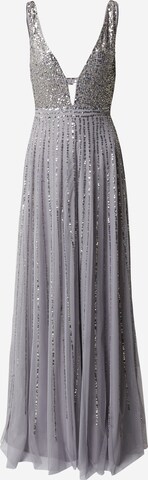 LACE & BEADS Společenské šaty 'Myla' – šedá: přední strana