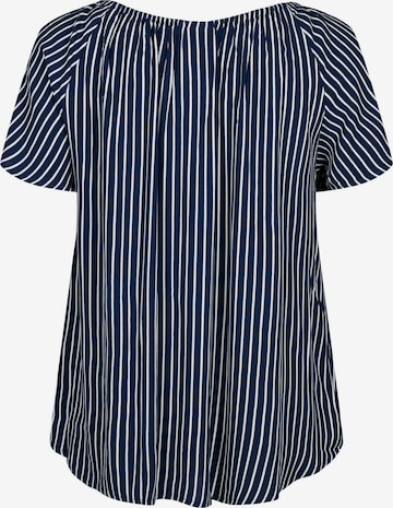 Camicia da donna 'BELLA' di Zizzi in blu