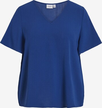 EVOKED Blouse in Blauw: voorkant