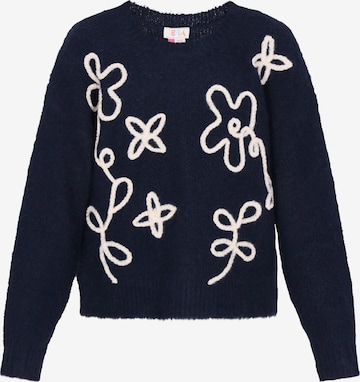 Pull-over IZIA en bleu : devant