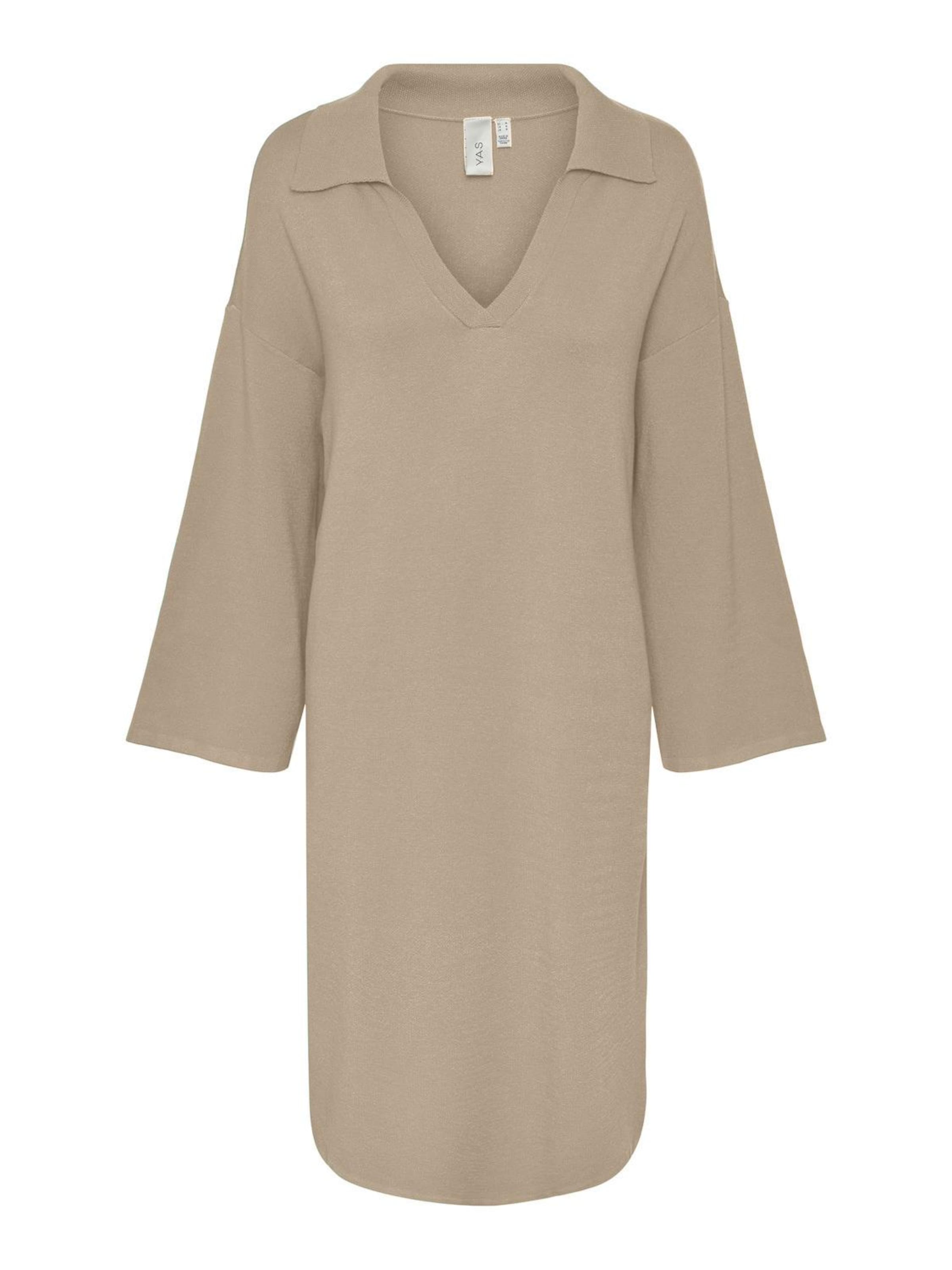 YAS - Vestido de punto 'ABELIA' en beige: frente