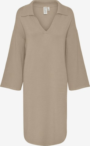 Y.A.S Knitted dress 'ABELIA' in Beige: front