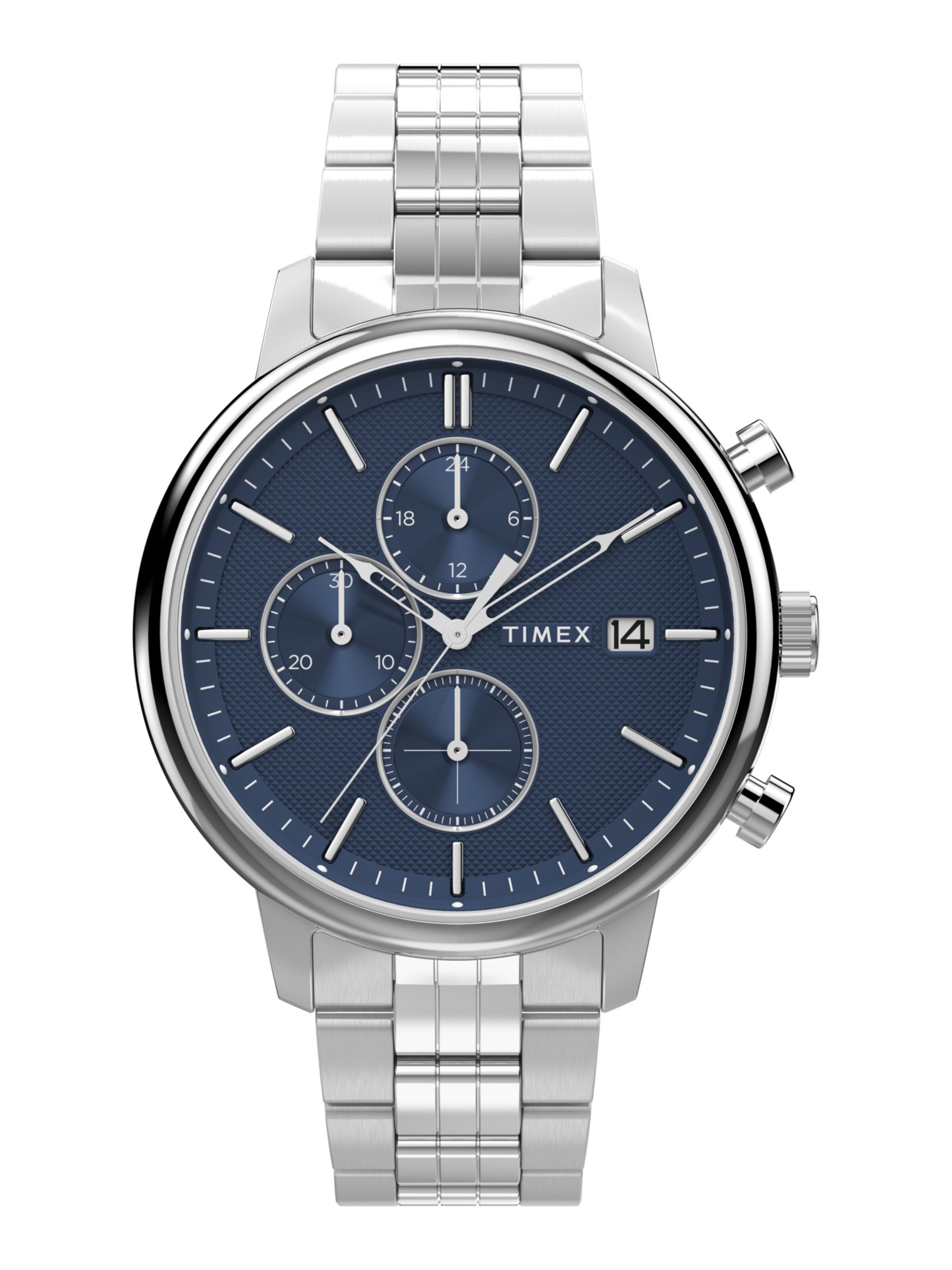 TIMEX Analogt ur 'Chicago' i sølv: forside