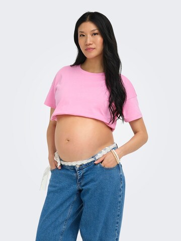Only Maternity Shirt in Roze: voorkant