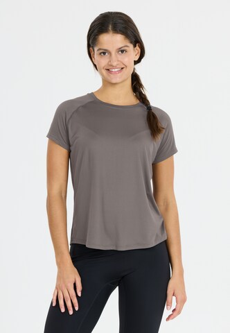 Athlecia Functioneel shirt 'Gaina' in Bruin: voorkant