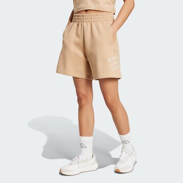 ADIDAS SPORTSWEAR Loose fit Sports trousers 'Future Icons' in Beige: front