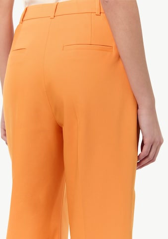 Wide Leg Pantalon à plis COMMA en orange