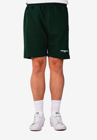 Prohibited Loose fit Trousers in Green: front