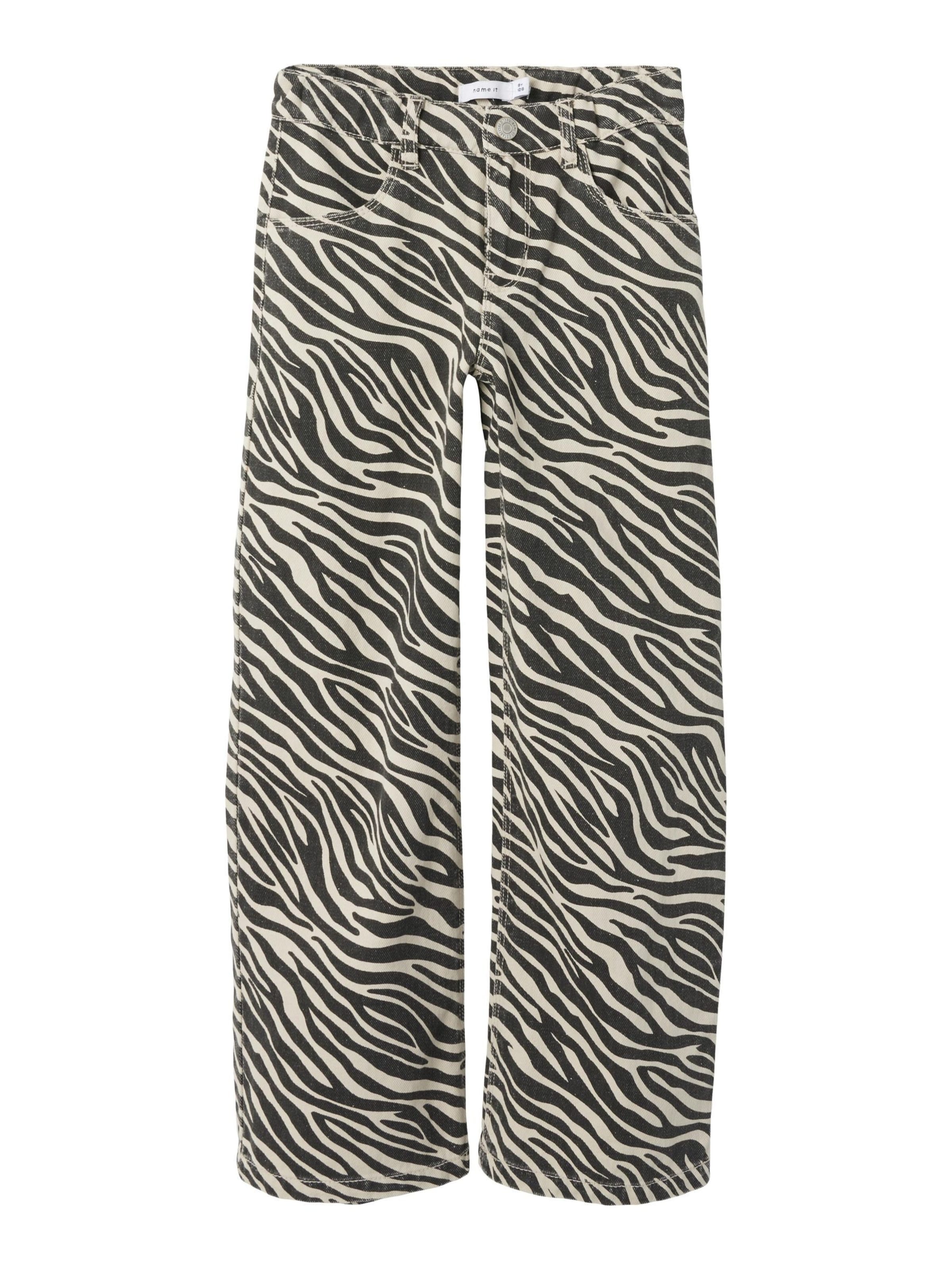 NAME IT Wide leg Trousers in Black: front