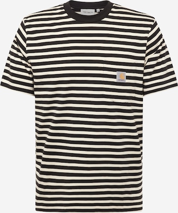 Tricou de la Carhartt WIP pe negru: față