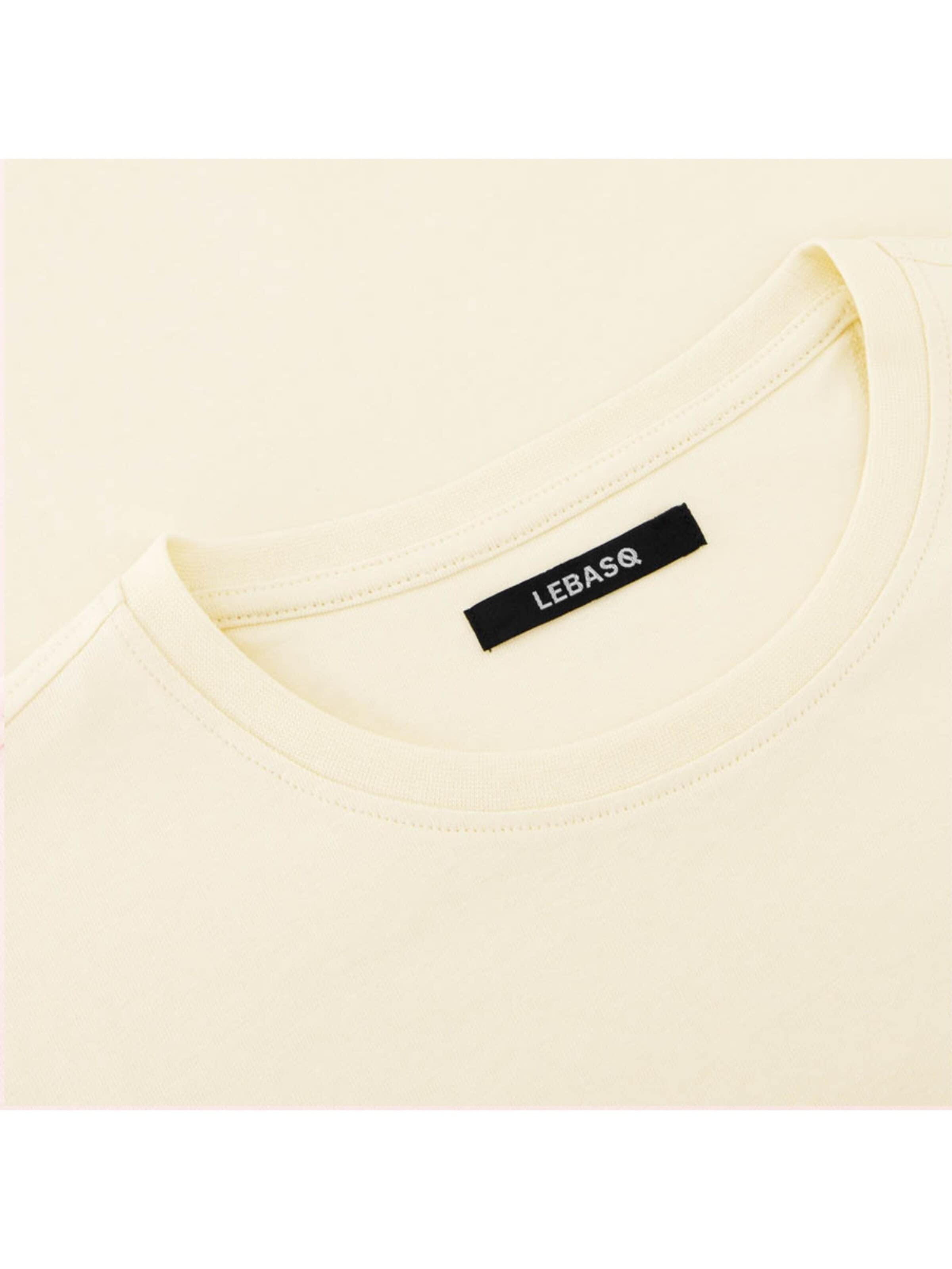 LEBASQ Bluser & t-shirts 'The Baker Crew Neck' i hvid