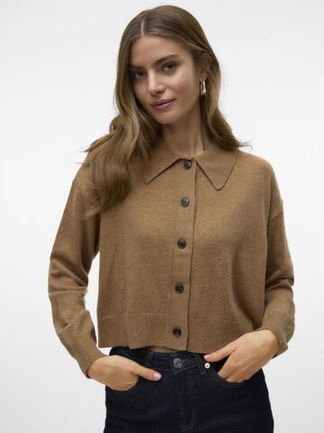 VERO MODA Knit cardigan 'BLAIR' in Brown