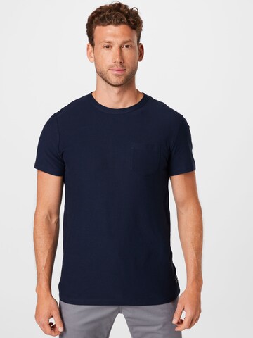 T-Shirt TOM TAILOR DENIM en bleu : devant