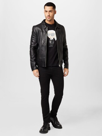 Karl Lagerfeld Normální Džíny – černá