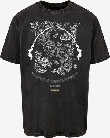 MJ Gonzales Shirt 'Paislay' in Black: front