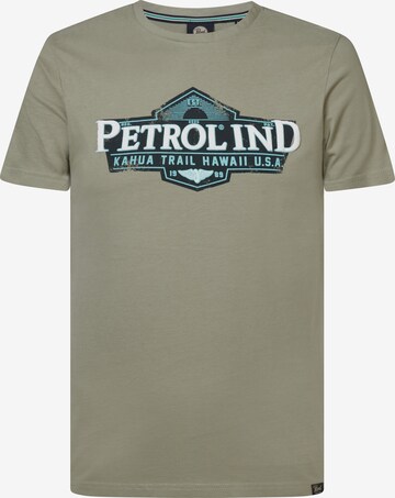 T-Shirt Petrol Industries en vert : devant