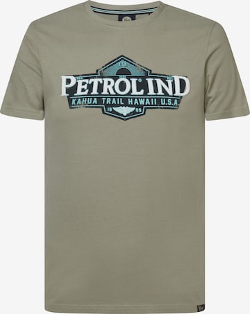 Petrol Industries Shirt in Groen: voorkant