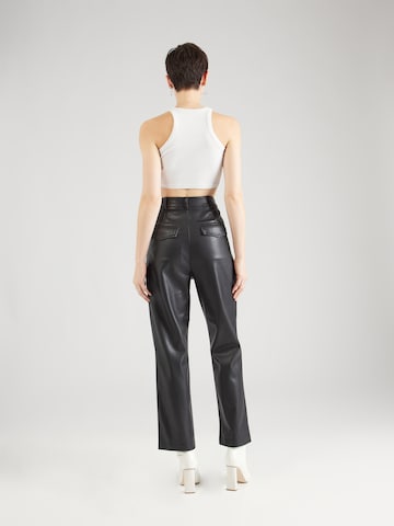 Warehouse - regular Pantalón plisado 'Clean Peg' en negro