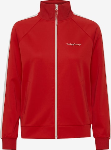 The Jogg Concept Zip-Up Hoodie 'Sima' in Red: front