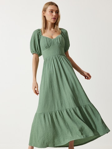 Happiness İstanbul Dress in Green: front
