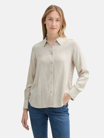TOM TAILOR Bluse in Beige: Vorderseite