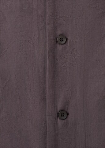 MANGO MAN Comfort Fit Hemd 'Lotus' in Braun