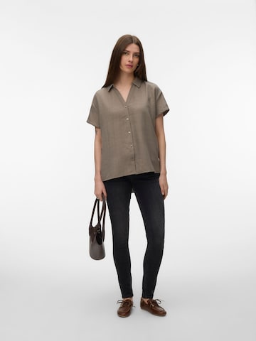 VERO MODA Bluse 'VMMelaney' i grå