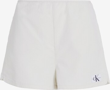 Pantalon Calvin Klein Jeans en blanc : devant