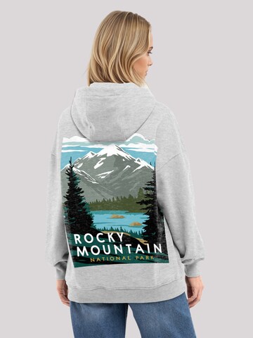 F4NT4STIC Sweatshirt 'US National Parks Rocky Mountain National Park' in Grijs: voorkant