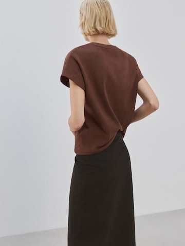 MANGO Majica 'SEVILLA' | rjava barva