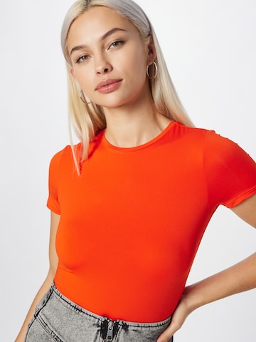 WEEKDAY T-Shirt 'Fine' in Orange