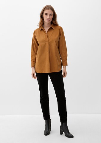 s.Oliver Blouse in Bruin