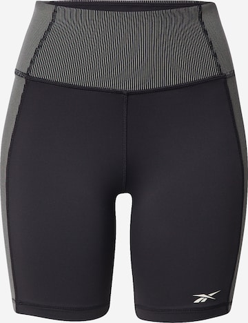 Pantaloni sport de la Reebok pe negru: față