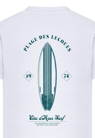 Mister Tee Póló 'Plage Des Lecques' - fehér